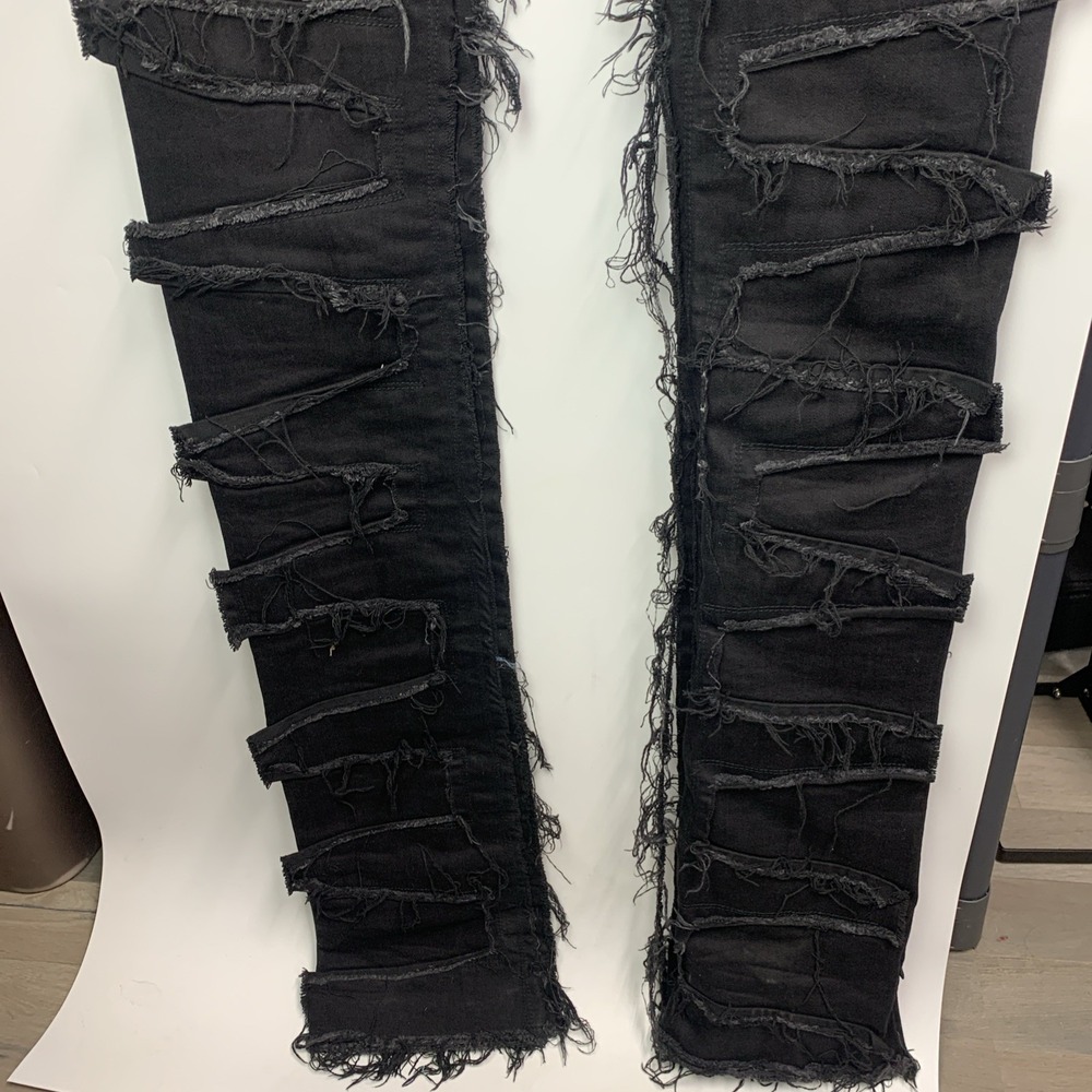 Rockstar Original Kayce Black Super Stacked Men's Jean - Size 38 - Picture 4 of 13